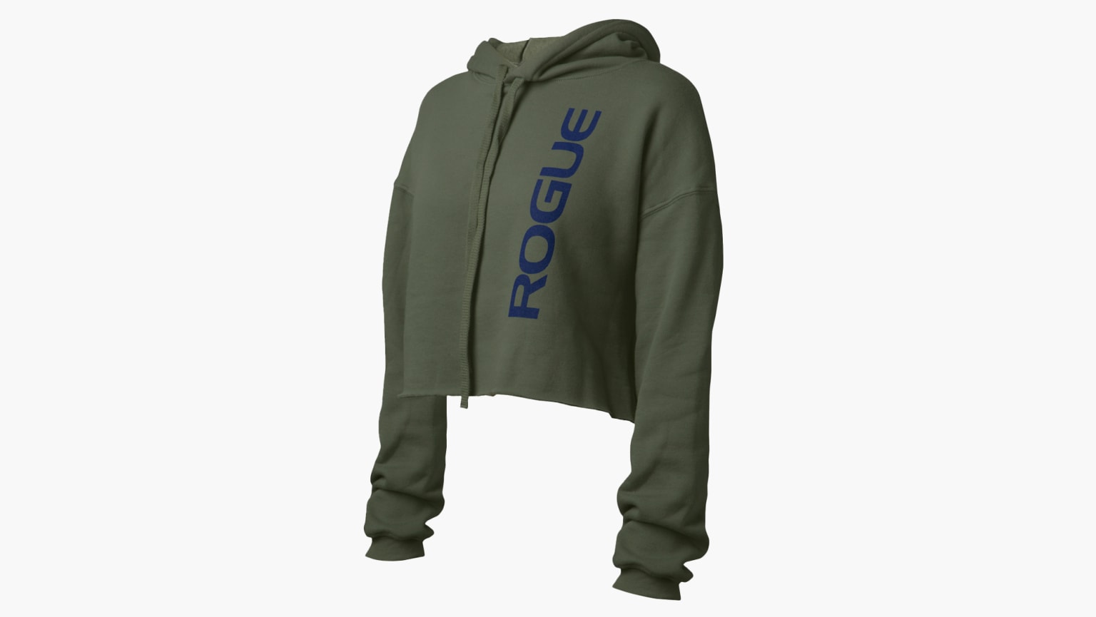 Olive green clearance crop hoodie